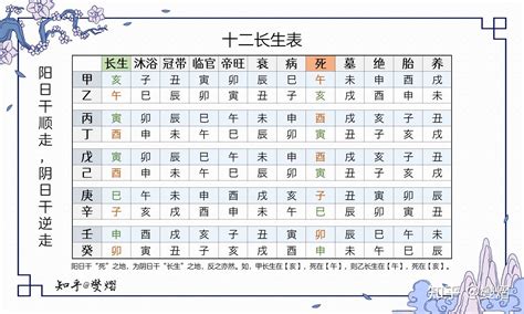 十二生旺|十二长生表：生旺死绝胎养过程